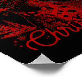 ムーイークリスマスウエスタンハイファーハイランドカウサンタ ポスター (角)