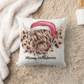 ムーイークリスマスカウホームデコール装飾用クッション クッション (ブランケット)