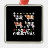ムーイークリスマスカウラバーホリデーファーム農家 メタルオーナメント (正面)
