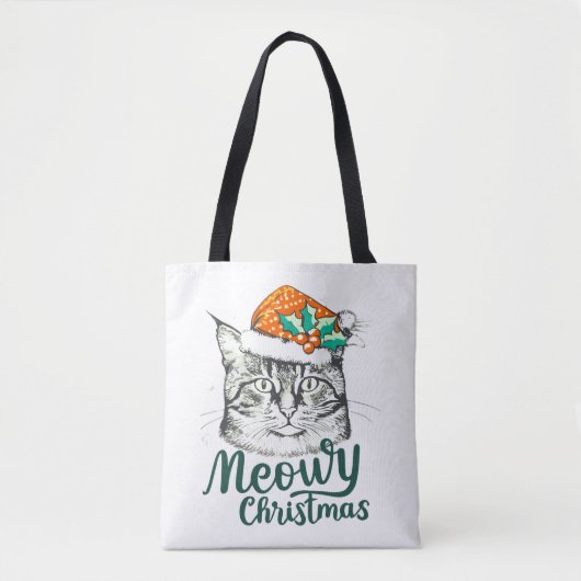 ムーイ子猫クリスマス トートバッグ (正面)