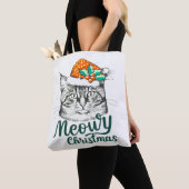 ムーイ子猫クリスマス トートバッグ (クローズアップ)
