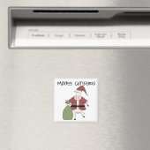 ムーイ・カウクリスマスTシャツとギフト マグネット (インサイチュ (食洗機))