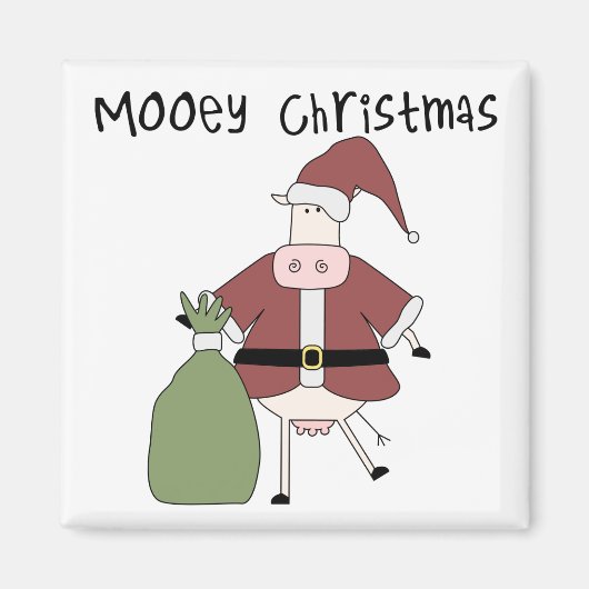 ムーイ・カウクリスマスTシャツとギフト マグネット (正面)