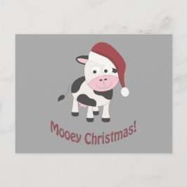 ムーイ・クリスマス！サンタ牛 シーズンポストカード