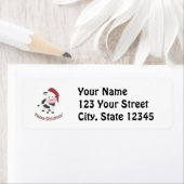 ムーイ・クリスマス！サンタ牛 ラベル (インサイチュ)