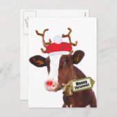 ムーイ・メリークリスマス・トナカイ シーズンポストカード (正面/裏面)