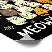 ムーウィカタマスキャットクリスマスツリークリスマスガールズボーイズフー ポスター (角)