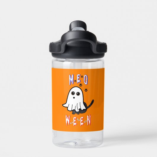 ムーウィン幽霊キッテン31キャットUSA 10月ハロウィン ウォーターボトル (背面)