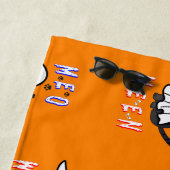 ムーウィン幽霊キッテン31キャットUSA 10月ハロウィン ビーチタオル (インサイチュ)