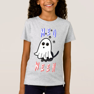 ムーウィン幽霊キッテン31キャットUSA 10月ハロウィン Tシャツ