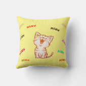 ムーキッテンプリント装飾用クッション クッション (裏面)