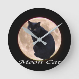 ムーキャット ラウンド壁時計