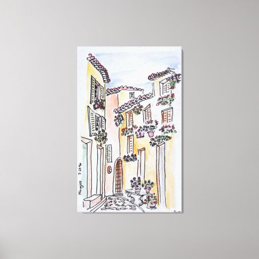 ムーギンズ村 | Provence，フランス南部 キャンバスプリント (正面)