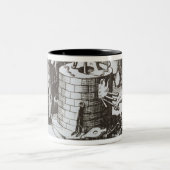 「ムーサからの密閉哲学者そして錬金術師、 ツートーンマグカップ (中央)