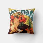 ムーサの枕のアルフォンス島のミュシャビール クッション (裏面)