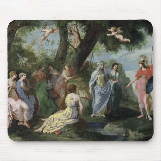 ムーサを持つMinerva マウスパッド (正面)