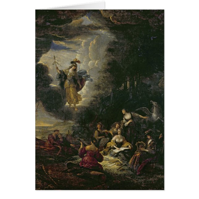 ムーサを訪問しているアテーナー (正面)