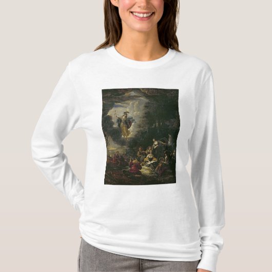 ムーサを訪問しているアテーナー Tシャツ (正面)