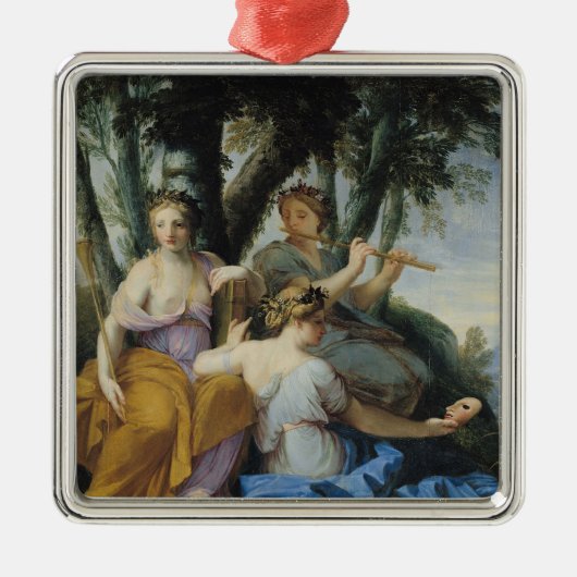 ムーサ、Clio、エウテルペおよびタリア、c.1652-55 メタルオーナメント (正面)