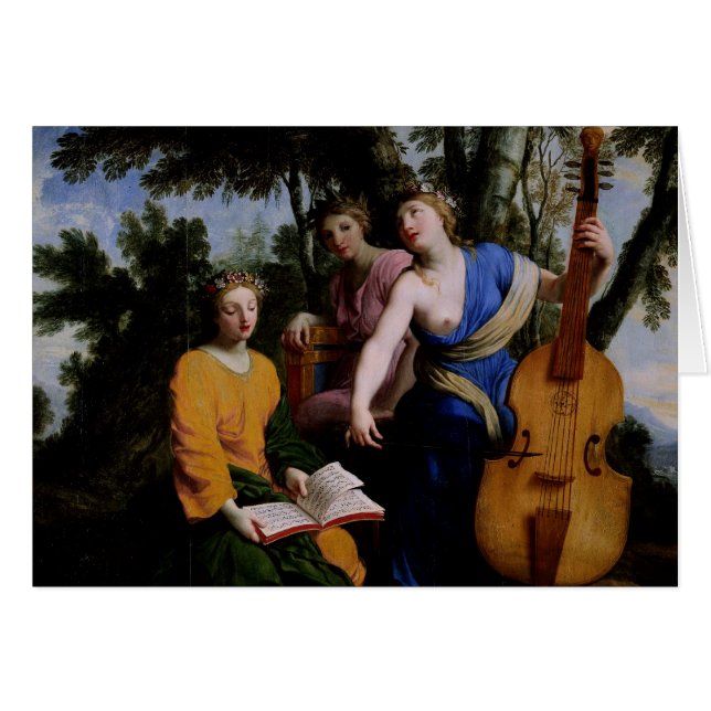 ムーサMelpomene、EratoおよびPolymnia 1652-55年 (正面横)