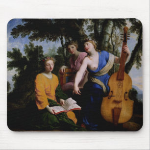 ムーサMelpomene、EratoおよびPolymnia 1652-55年 マウスパッド