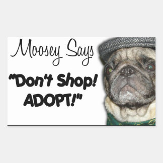 「ムーシーが言う」スタンプ 長方形シール