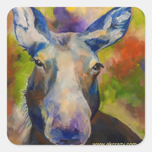 ムーシー・ムースさん スクエアシール (正面)