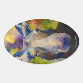 ムーシー・ムースさん 楕円形シール