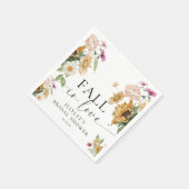 ムージュのひまわりラブオータム ブライダルシャワー スタンダードカクテルナプキン (角)