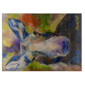 ムージー氏ムースガラスの切断板 カッティングボード (正面)