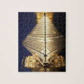 ムージー・デュのガラスのピラミッドの夜景 ジグソーパズル (縦)