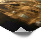 ムージー・デュのガラスのピラミッドの夜景 ポスター (角)