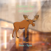 ムースおもしろいアニメイラストレーション ウィンドウサイン (シート2)