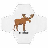 ムースおもしろいアニメイラストレーション サッカーボール (フラット)