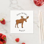 ムースおもしろいアニメイラストレーション スタンダードカクテルナプキン (インサイチュ)