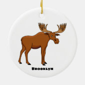 ムースおもしろいアニメイラストレーション セラミックオーナメント (裏面)