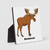 ムースおもしろいアニメイラストレーション フォトプラーク (正面)