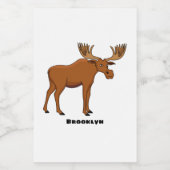 ムースおもしろいアニメイラストレーション フードラベル (シングルラベル)