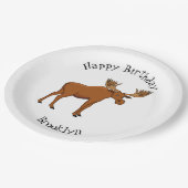 ムースおもしろいアニメイラストレーション ペーパープレート (アングル)