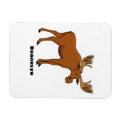 ムースおもしろいアニメイラストレーション マグネット (横)