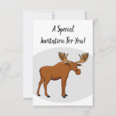 ムースおもしろいアニメイラストレーション 招待状 (裏面)