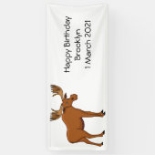 ムースおもしろいアニメイラストレーション 横断幕 (縦)