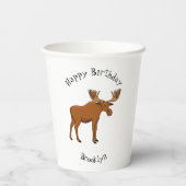 ムースおもしろいアニメイラストレーション 紙コップ (裏面)