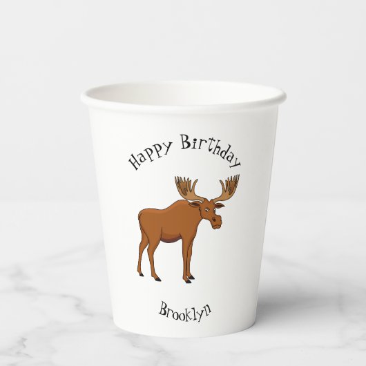 ムースおもしろいアニメイラストレーション 紙コップ (裏面)