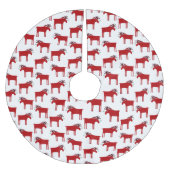 ムースおもしろいアンドミスタントーホリデイ ブラッシュドポリエステルツリースカート (正面)