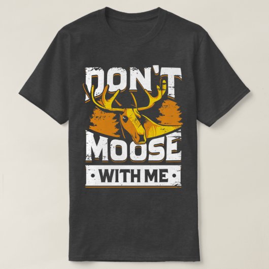 ムースおもしろいエルクカナディアンギフト Tシャツ (デザイン正面)