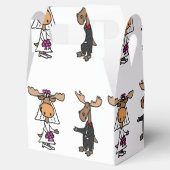 ムースおもしろい新郎新婦 フェイバーボックス (オープン)