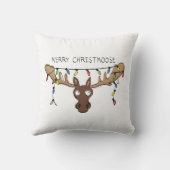 ムースかわいいおもしろいクリスマス クッション (裏面)