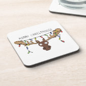 ムースかわいいおもしろいクリスマス コースター (左側)