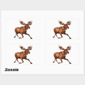 ムースが緩い 長方形シール (シート)